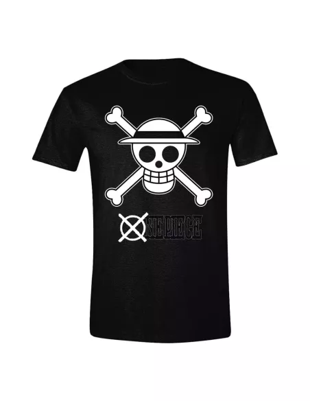 One Piece T-Shirt Skull Black & White