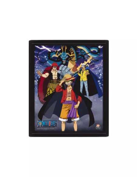 One Piece 3D Lenticular Poster Land of Wano 26 x 20 cm