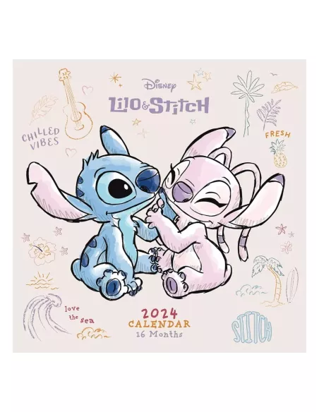 Lilo & Stitch Calendar 2024 Stitch & Angel  Pyramid International