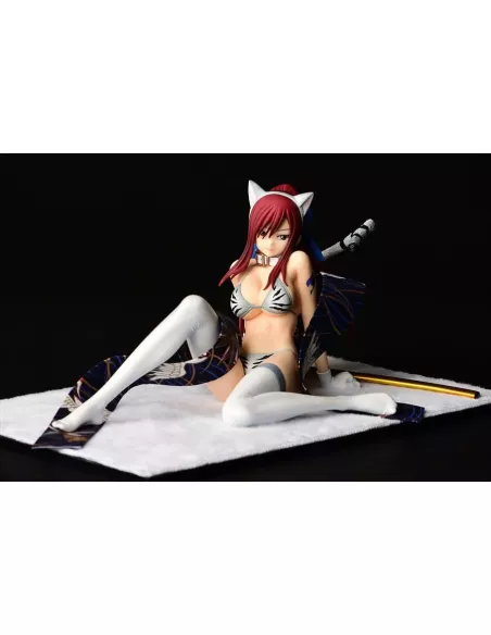 Fairy Tail Statue 1/6 Erza Scarlet - White Tiger CAT Gravure_Style 13 cm  Orca Toys