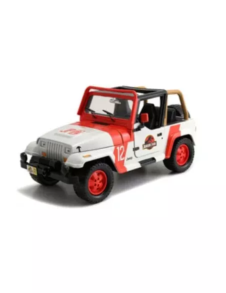 Jurassic World Diecast Model 1/24 1992 Jeep Wrangler  Jada Toys