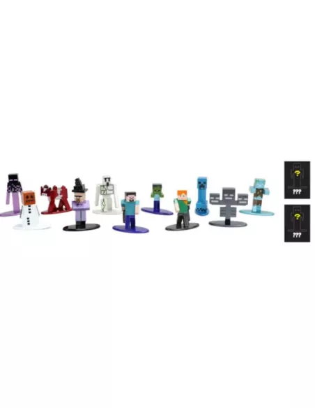 Minecraft Nano Metalfigs Diecast Mini Figures 18-Pack Wave 8 4 cm  Jada Toys