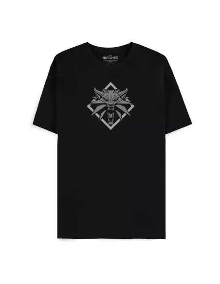 The Witcher T-Shirt Wolf Medallion