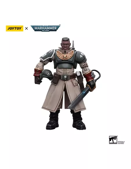 Warhammer 40k Action Figure 1/18 Astra Militarum Cadian Command Squad Commander with Power Sword 12 cm  Joy Toy (CN)
