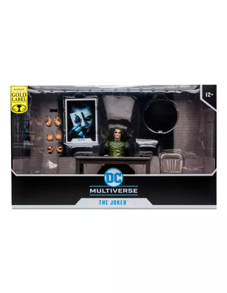 DC Multiverse Action Figure The Joker (Jail Cell Variant) (The Dark Knight) (Gold Label) 18 cm
