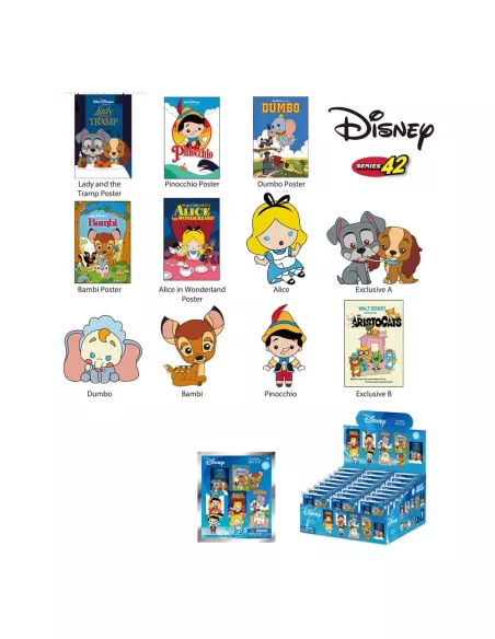 Disney PVC Bag Clips Classic Collection Series 42 Display (24)