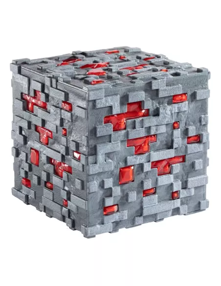 Minecraft Replica Illuminating Redstone Ore Cube 10 cm  Noble Collection