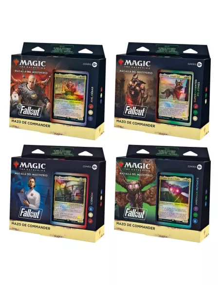 Magic the Gathering Univers infinis: Fallout Commander Decks Display (4) spanish  Wizards of the Coast