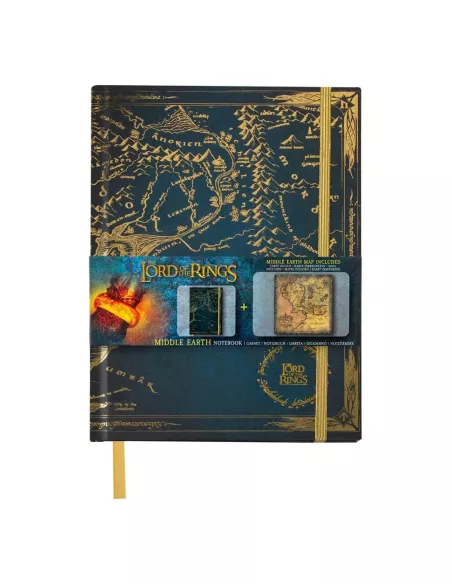Lord of the Rings Notebook Map of Middle Earth