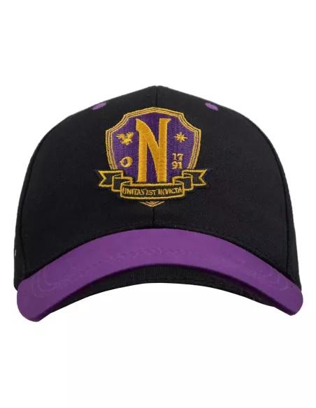 Wednesday Curved Bill Cap Nevermore Academy Purple