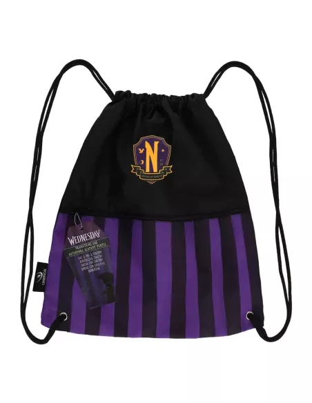 Wednesday Drawstring Bag Nevermore Academy Purple