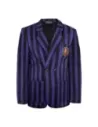 Wednesday Jacket Nevermore Academy Purple Striped Blazer  Cinereplicas