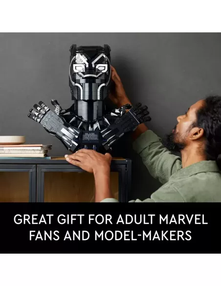 Black Panther Bust 76215 King T'Challa Wakanda 2961 pezzi