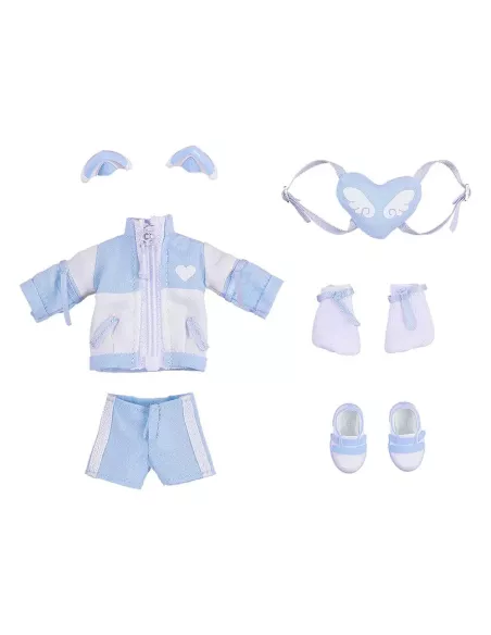 Original Character Accessories for Nendoroid Doll Figures Outfit Set: Subculture Fashion Tracksuit (Blue)