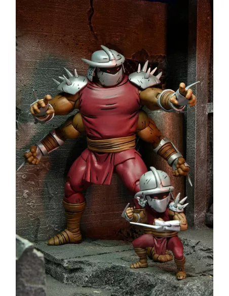 Teenage Mutant Ninja Turtles (Mirage Comics) Action Figure Shredder Clone & Mini Shredder (Deluxe) 18 cm