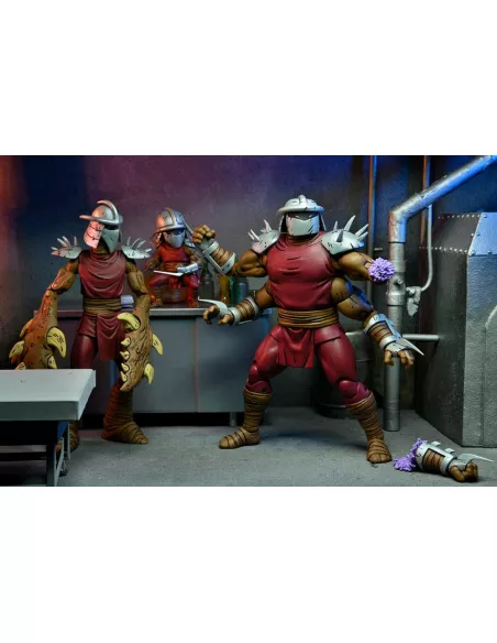 Teenage Mutant Ninja Turtles (Mirage Comics) Action Figure Shredder Clone & Mini Shredder (Deluxe) 18 cm