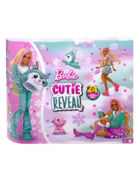 Barbie Advent Calendar with Doll Cutie Reveal  Mattel