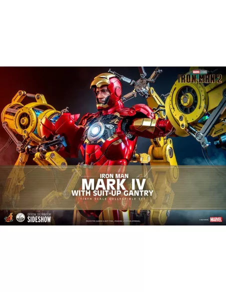 Iron Man Mark IV with Suit-Up Gantry 49 cm Quarter Scale