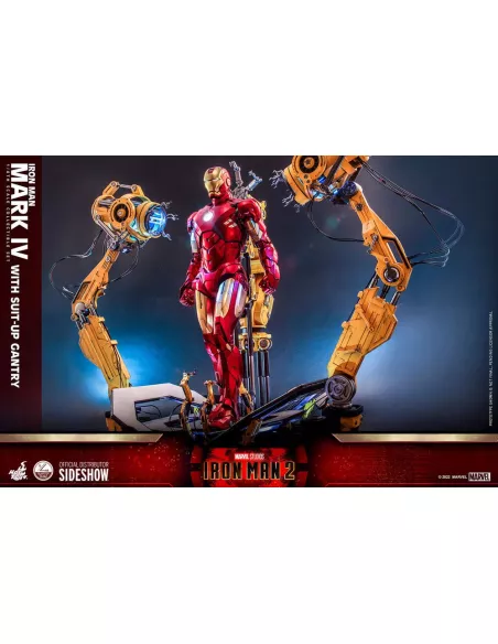 Iron Man Mark IV with Suit-Up Gantry 49 cm Quarter Scale