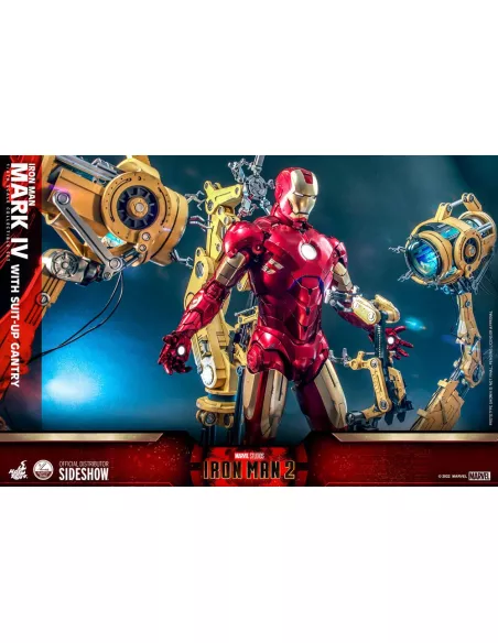 Iron Man Mark IV with Suit-Up Gantry 49 cm Quarter Scale