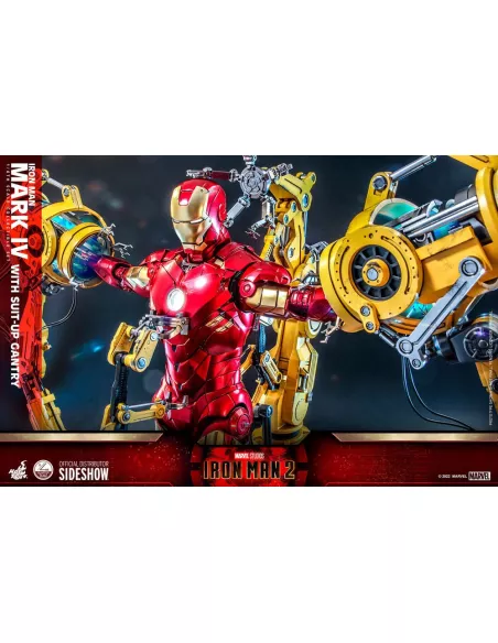 Iron Man Mark IV with Suit-Up Gantry 49 cm Quarter Scale