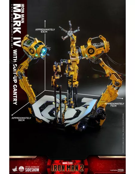 Iron Man Mark IV with Suit-Up Gantry 49 cm Quarter Scale