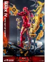 Iron Man Mark IV with Suit-Up Gantry 49 cm Quarter Scale  Hot Toys