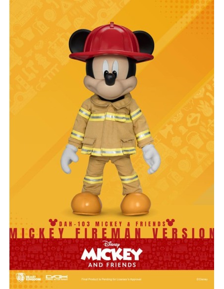 Mickey & Friends Dynamic 8ction Heroes Action Figure 1/9 Mickey Fireman Ver. 24 cm  Beast Kingdom
