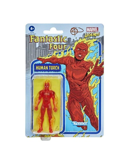 Hasbro Human Torch 9.5 Cm Marvel Legends Retro F26555x0 - 1