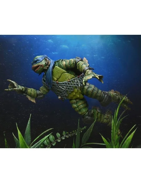 Universal Monsters x Teenage Mutant Ninja Turtles Scale Action Figure Leonardo as the Creature 18 cm