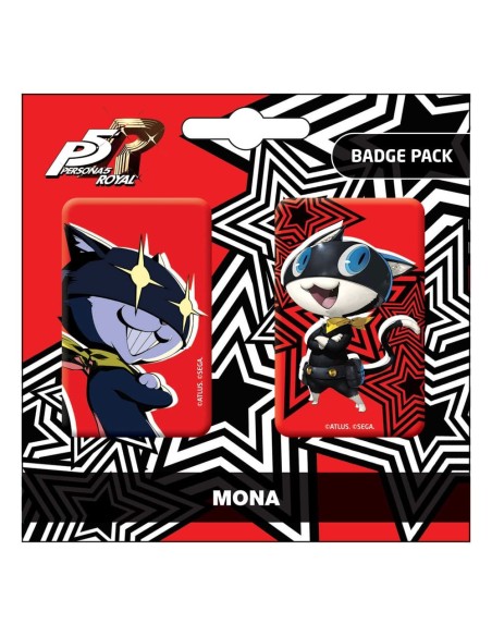 Persona 5 Royal Pin Badges 2-Pack Mona / Morgana  POPbuddies