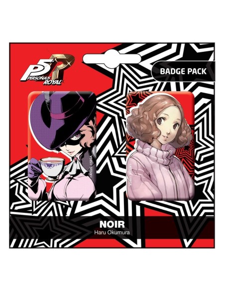 Persona 5 Royal Pin Badges 2-Pack Noir / Haru Okumura  POPbuddies