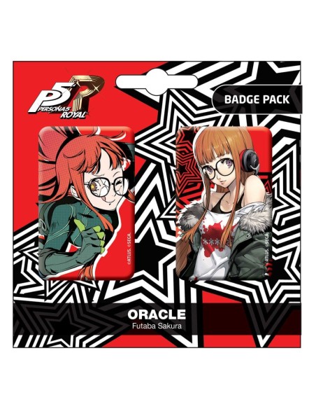 Persona 5 Royal Pin Badges 2-Pack Oracle / Futaba Sakura  POPbuddies
