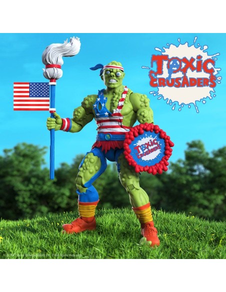 Toxic Crusaders Ultimates Action Figure Toxie (Vintage Toy America) 18 cm  Super7