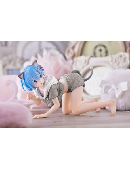 Re:Zero - Starting Life in Another World PVC Statue Rem Cat Roomwear Version Renewal Edition  Taito Prize