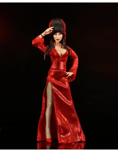 Elvira Mistress of the Dark Clothed Red Fright and Boo 20 cm