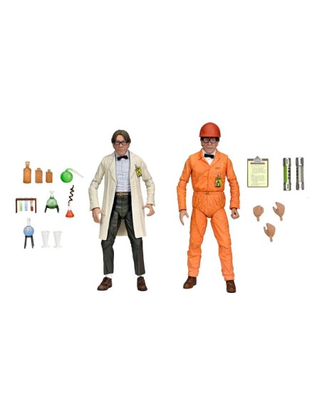 TMNT II: The Secret of the Ooze Action Figure 2-Pack Lab Coat Professor Perry and Hazmat Suit Professor Perry 18 cm  Neca