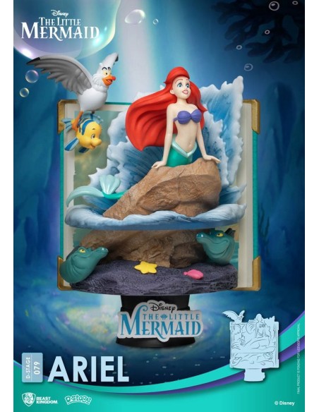 Disney Story Book Series D-Stage PVC Diorama Ariel New Version 15 cm  Beast Kingdom