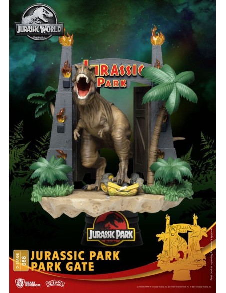 Jurassic Park D-Stage PVC Diorama Park Gate 15 cm  Beast Kingdom