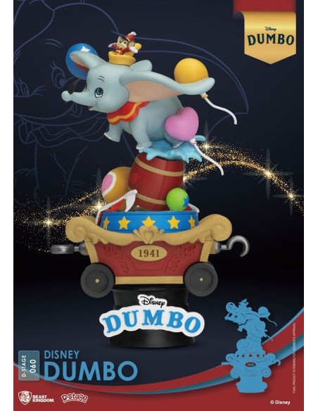 Disney Classic Animation Series D-Stage PVC Diorama Dumbo 15 cm  Beast Kingdom