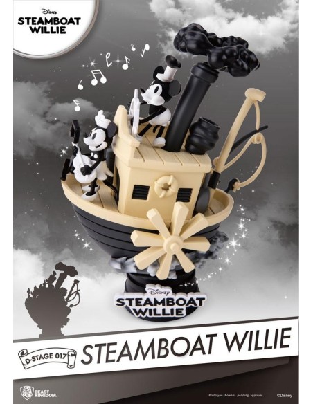 Steamboat Willie D-Stage PVC Diorama Mickey & Minnie 15 cm  Beast Kingdom
