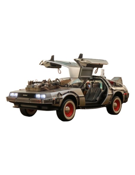 Back to the Future III Movie Masterpiece Vehicle 1/6 DeLorean Time Machine 72 cm  Hot Toys