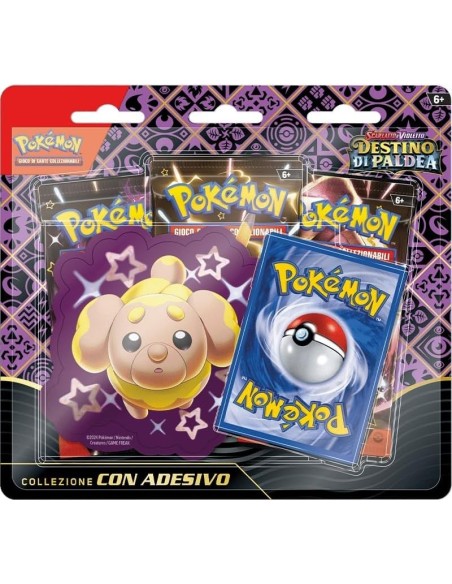 Destino di Paldea Collezione 3 bustine con adesivo ITA  Pokémon Company International
