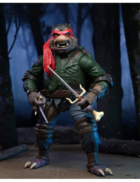 Universal Monsters x Teenage Mutant Ninja Turtles Action Figure Ultimate Raphael as The Wolfman 18 cm