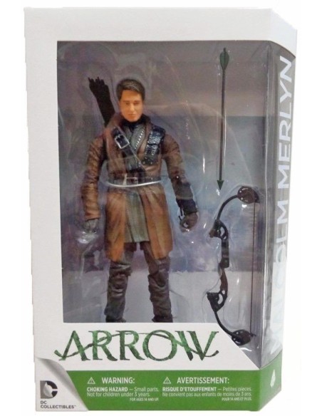 Arrow TV Malcolm Merlyn John Barrowman Black Archer Action Figure 16 cm DC