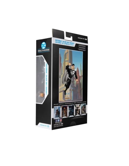 DC Superman Black Suit Animated Series 18 cm