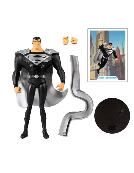 DC Superman Black Suit Animated Series 18 cm