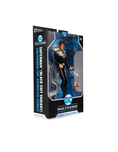 DC Superman Black Suit Animated Series 18 cm