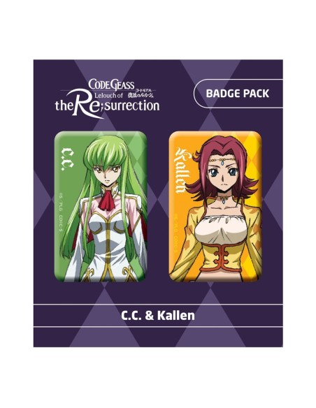 Code Geass Lelouch of the Re:surrection Pin Badges 2-Pack C.C. & Kallen