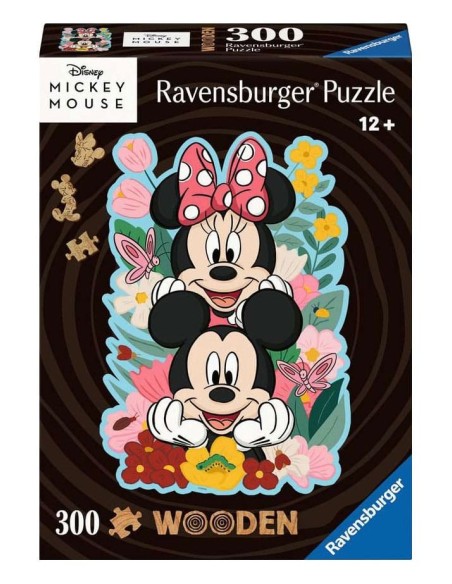 Disney WOODEN Jigsaw Puzzle Mickey & Minnie (300 pieces)